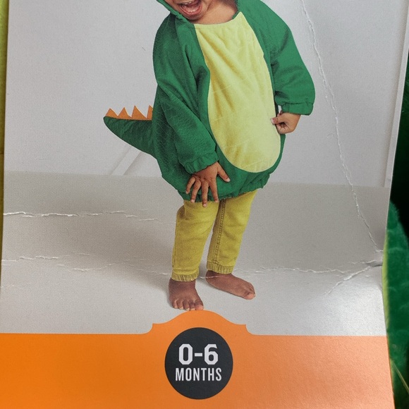 Baby Green Triceratops  Costume Pullover Top 0-6M - Hyde & EEK! - Picture 2 of 4